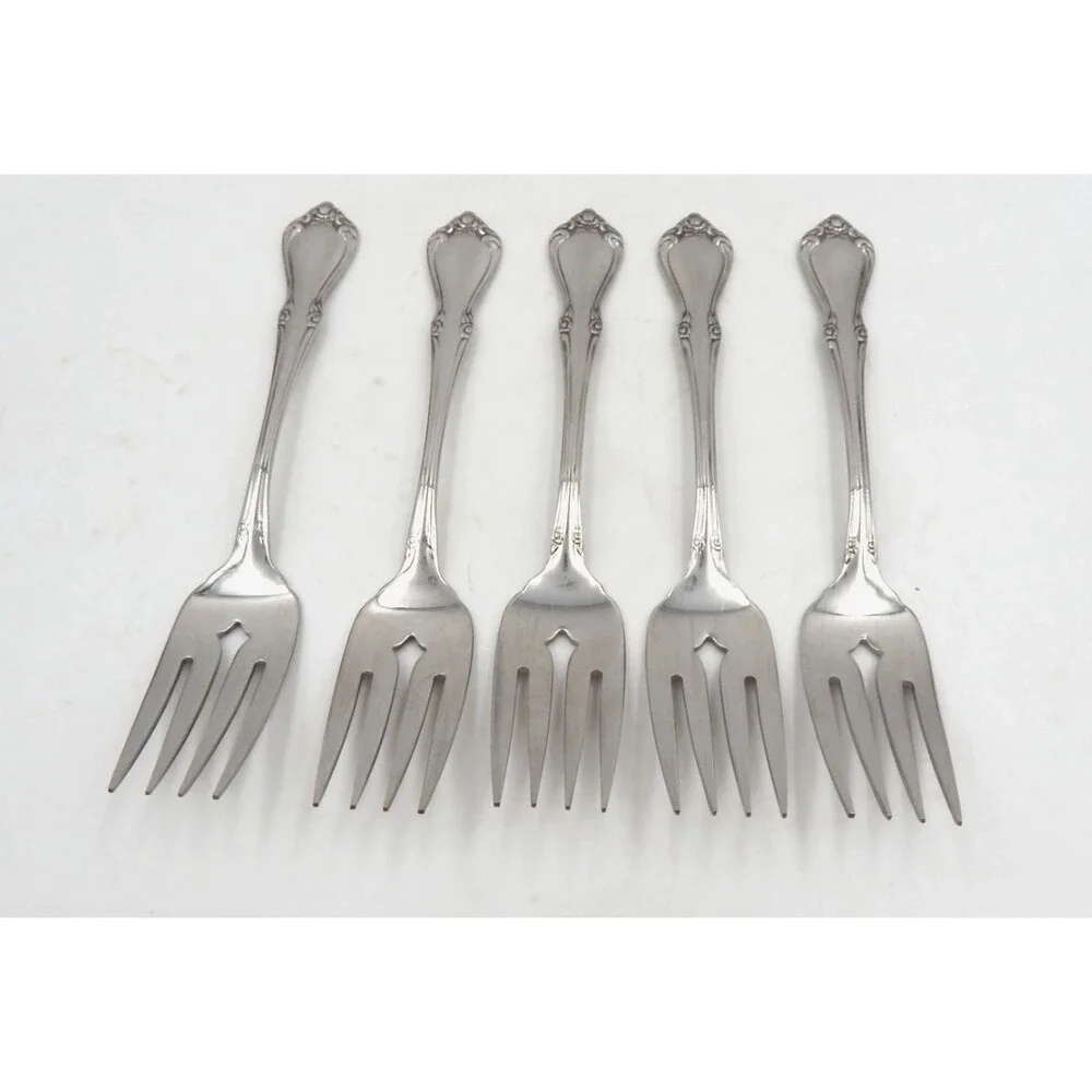 Oneida SSS Celebrity Salad Dessert Forks Stainless Flatware S/6 Replacement